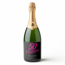 50 och fantastisk födelsedag Chic Rosa Skript