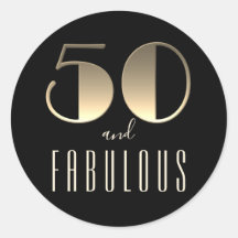 50 och fantastisk födelsedag svart och guld