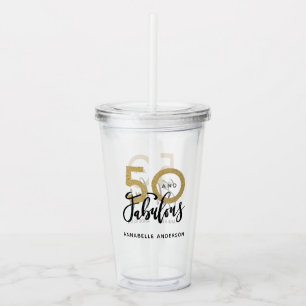 50 och fantastisk födelsedag take away mugg