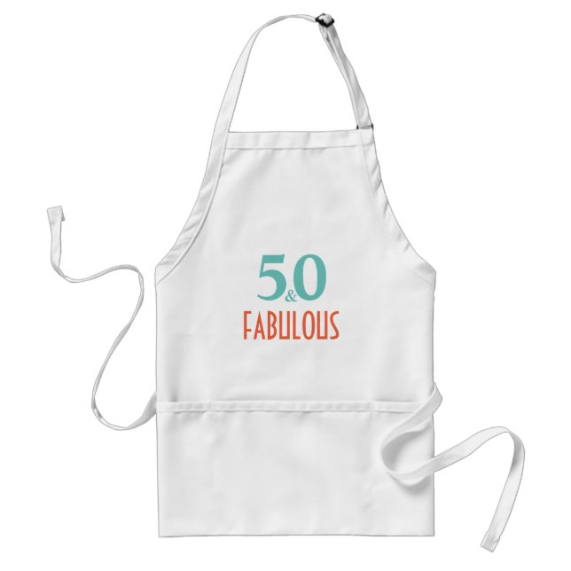 50 och fantastisk födelsedagsfest förkläde (Framsidan)