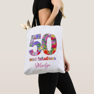 50 och fantastisk födelsedagsfest modern totepåse tygkasse