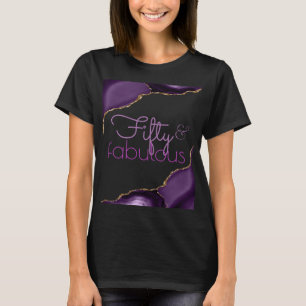 50 och fantastisk lila agat t shirt