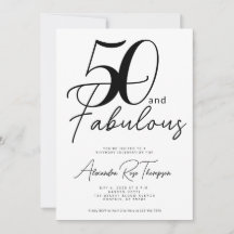 50 och fantastisk manus 50-årsfest