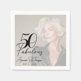 50 och fantastisk manus foto födelsedagsfest pappersservett