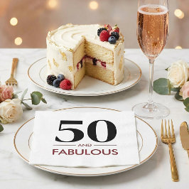 50 Och Fantastisk Modern Körsbärsvin Födelsedagsfr Pappersservett