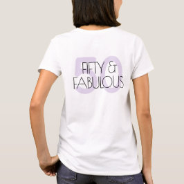 50 och fantastisk modern Lila 50-Födelsedagsfest T Shirt