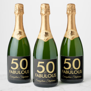 50 och fantastisk modern svart guld 50-årsdag