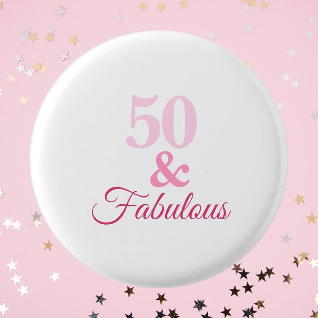 50 och fantastisk rosa knapp (Skapare uppladdad)
