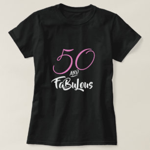 50 och fantastisk Rosa Personlig Födelsedagsfest T Shirt