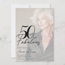 50 och fantastisk skriptfoto 50-årsfest