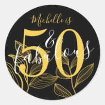 50 och fantastisk svart & guld modern