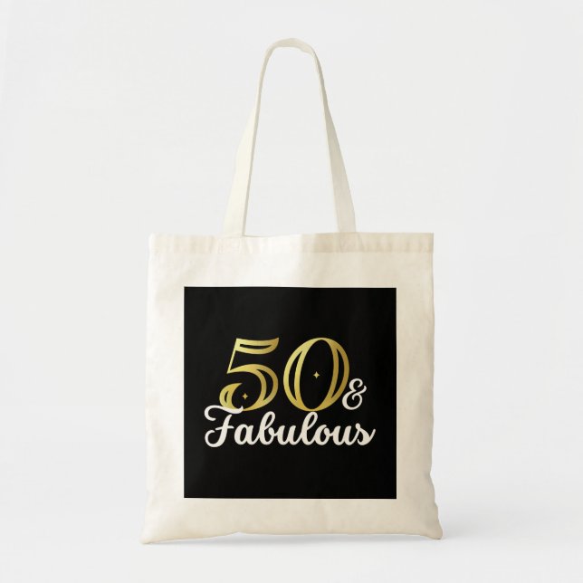 50 och fantastisk  tygkasse (Framsidan)