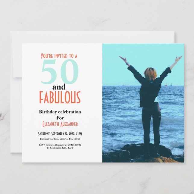 50 och fantastiska 50-födelsedagsfesters foto (Framsida)