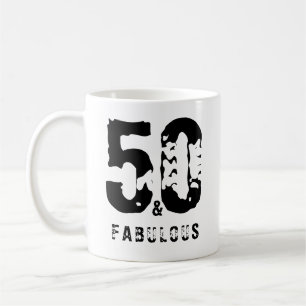 50 och fantastiska anpassade namn vita svarta mode kaffemugg
