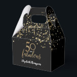 50 och fantastiska Black guld-konfetti 50:e födels Presentaskar<br><div class="desc">Vi presenterar vår "Guld, Black och White Confetti 50 och Fabulous 50:e födelsedagstidningsfavoritbox" - ett häpnadsväckande tillägg till alla delmålsdagar. Den här favoritboxen är inspirerad av den gyllene födelsedagskalens elegans och har ett sofistikerat konfetttema i guld, svart och vitt, vilket ger festligheterna en aning glamor. Anpassa och anpassa varje förmånsruta...</div>
