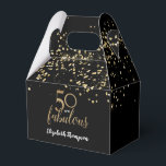 50 och fantastiska Black guld-konfetti 50:e födels Presentaskar<br><div class="desc">Vi presenterar vår "Guld, Black och White Confetti 50 och Fabulous 50:e födelsedagstidningsfavoritbox" - ett häpnadsväckande tillägg till alla delmålsdagar. Den här favoritboxen är inspirerad av den gyllene födelsedagskalens elegans och har ett sofistikerat konfetttema i guld, svart och vitt, vilket ger festligheterna en aning glamor. Anpassa och anpassa varje förmånsruta...</div>