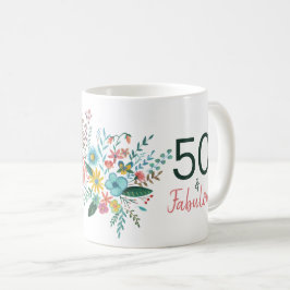 50 och fantastiska blommigtar för elegant av grönt kaffemugg