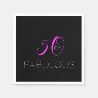 50 och fantastiska | Chic Shock rosa Black Birthda
