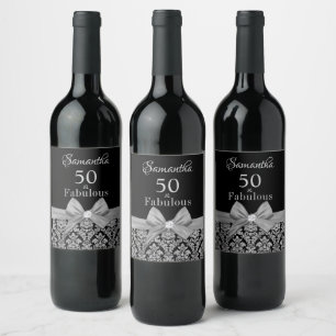 50 och fantastiska födelsedagsfester i vin namn vinflaska etikett