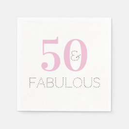 50 och fantastiska | Modern Rosa från Typografi Pappersservett