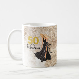 50 och fantastiska svarta och Guld Mugg