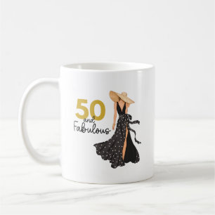 50 och fantastiska svarta och Guld Mugg