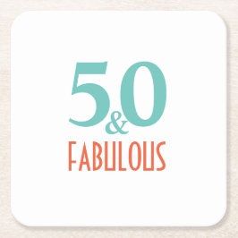 50 och fantastiska underlägg papper kvadrat