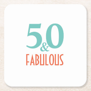 50 och fantastiska underlägg papper kvadrat