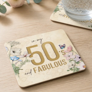 50 och fantastiska vildblommor underlägg papper kvadrat