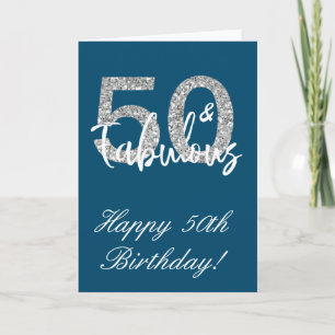 50 och fantastiskt Grattis på 50-årsdagen Kort