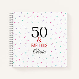 50 och färglös Födelsedagsfest Konfetti