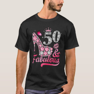50 och mödosamma högljudda kvinnor 50:e födelsedag t shirt