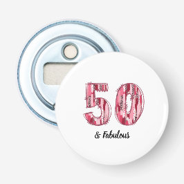 50 och Penseldrag av typen Fabulous Rosa och Leopa Flasköppnare