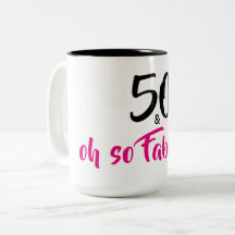 50 och sagolik födelsedagkaffemugg