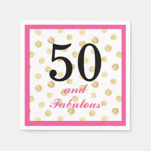 50 och sagolik födelsedagsfestpappersservett pappersservett