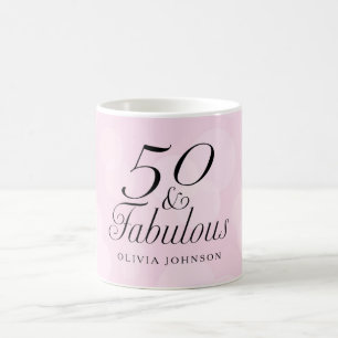 50 och sagolik kaffemugg - rosor & vit