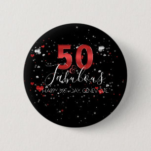 50 och sagolik kasinoVegas födelsedag Knapp