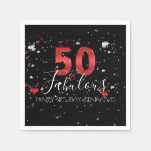 50 och sagolik kasinoVegas födelsedag Pappersservett