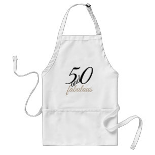 50 och sagolikt födelsedagsfestförkläde förkläde