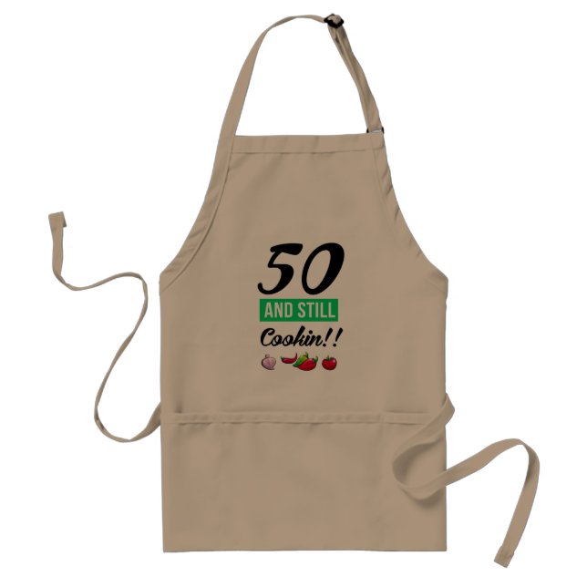 50 och stilla cookin förkläde (Framsidan)