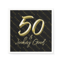 50 och Tittar Bra Guld födelsedag