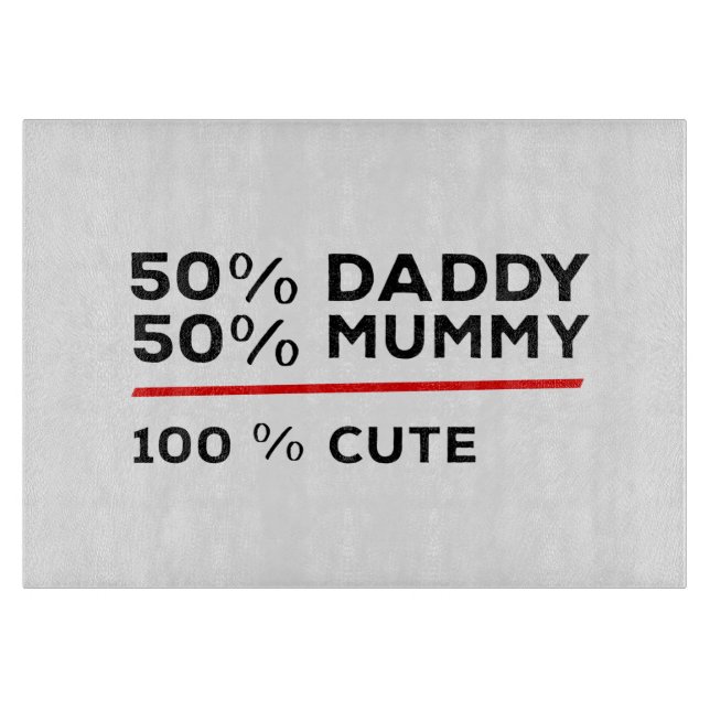 50 % pappa 50 % Mamma 100 % Cute (Framsidan)