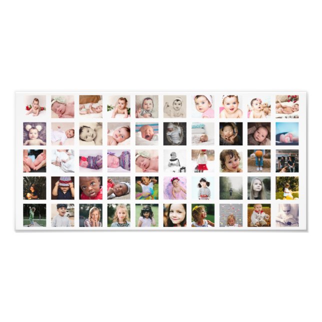 50 Personlig för fotokollage Fototryck (Framsidan)