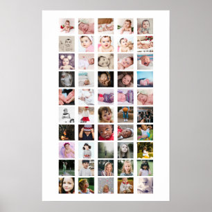 50 Personlig Fotokollage Poster
