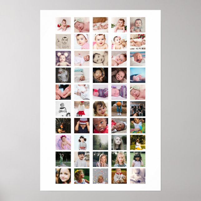 50 Personlig Fotokollage Poster (Framsidan)