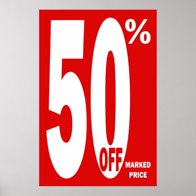 50 % Poster detaljhandel (Framsidan)