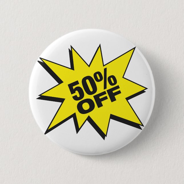 50 procent knäppas av knapp (Framsida)