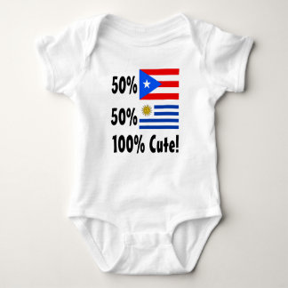50% Puerto Rican 50% gullig uruguayansk 100% T-shirt