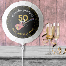 50 Rocks 50-årsfest Rosa Svart Guld