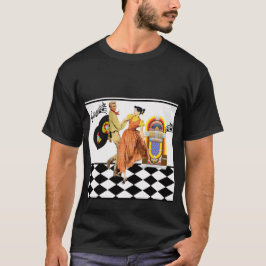 50:s Middag Juke Box registrerar par dancing T Shirt